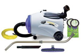 ProTeam Vacuum 10 Quart RunningVac Commercial Canister Vacuum Cleaner with Xover Multi-Surface Telescoping Wand...