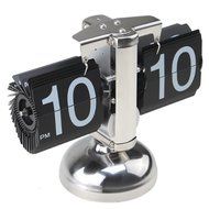 AGPtek&reg; Retro Auto Flip Single Stand Metal Desk Table Clock