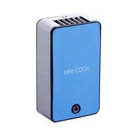 Vktech Mini Portable USB Rechargeable Hand Held Air Conditioner Summer Fan (Blue) N3