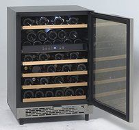 Avanti WCR5449SS 23.5" Freestanding Wine Cooler with 49 Bottle Capacity, in Black