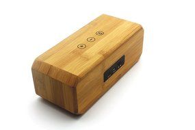 Wireless Bluetooth Speakers Portable Rechargeable Bamboo Wooden Bluetooth Stereo Speakers for cell iPhones and... N9