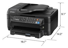 Epson WF-2750 All-in-One Wireless Color Printer with Scanner, Copier &amp; Fax N4
