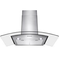 Gracelvoe 36 inch Kitchen Island Vented/ Ductless Stainless Steel Range Hood or Stove Vent with LED Lights N3