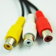uxcell Black 3.5mm Plug Male to 3 RCA Female Adaptor Audio Video Cable N2