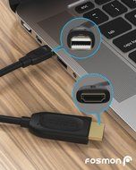 Mini DisplayPort to HDMI Cable (6FT), Fosmon Mini DP [4K | Thunderbolt Port Compatible] to HDMI Cable Adapter... N8
