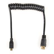 UCEC 11.81"/30cm Coiled Micro HDMI to Mini HDMI Cable for Atomos for Ninja Star N2