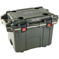 New PELICAN 50Q-2-ODTAN 50-Quart Elite Deluxe Cooler (Green)