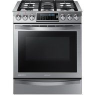 SAMSUNG NX58H9950WS Slide-In Gas Range with 5 Sealed Burners, 30-Inch, Stainless Steel N2