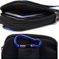liangdongshop Casual Water Resistant Oxford Waist Pack Phone Sleeve Chest Pouch(Sapphire Blue)