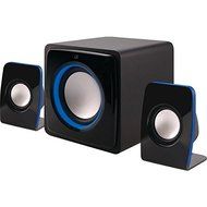 Bluetooth Home Music System with LED Lights in Black
