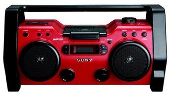 Sony ZSH10CP Portable Heavy Duty CD Radio Boombox Speaker System (Discontinued by Manufacturer)