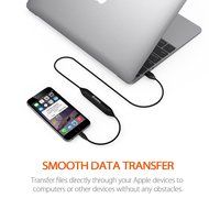 Jackery Jewel iPhone Charger Apple MFI Certified Lightning Power Cable with Built-In Compact External Portable...