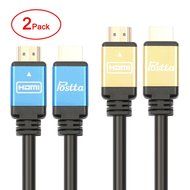 Postta Ultra HDMI 2.0V Cable(40 Feet)Support 4K 2160P,1080P,3D,Audio Return and Ethernet - 1 Pack(Blue)