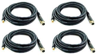 Monoprice 104783 1.5' Premier Series XLR Female to RCA Male 16AWG Cable N18
