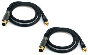 Monoprice 104783 1.5' Premier Series XLR Female to RCA Male 16AWG Cable N19