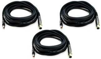 Monoprice 104783 1.5' Premier Series XLR Female to RCA Male 16AWG Cable N22