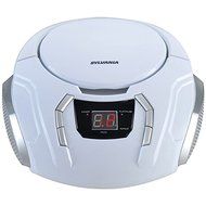 New SYLVANIA SRCD261-B-WHITE Portable CD Player with AM/FM Radio (White)