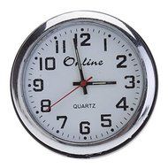 1" Mini Analog Quartz Desktop Clock (Black, 1xButton Battery) N2