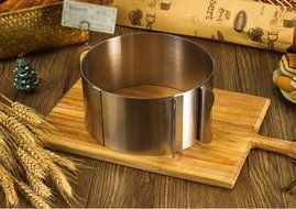 J&amp;P Home Stainless Steel Adjustable Round Cake Ring Mold Mousse Mold, 6 Inch to 12 Inch N4