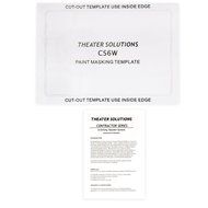 Theater Solutions CS6W 6.5 -Inch In Wall Home Theater Surround Sound Speakers Pair N5