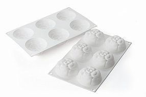 Silikomart Silicone Fancy and Function Bakeware Collection Multi-Shape Cake Pan, Slim Chic N13