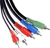GE 73321 6-Feet Component Video/Audio Cable, Black