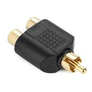 Aurum Cables 3-pack High Quality RCA AV Audio Y Splitter Plug Adapter 1 Male to 2 Female N2