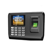 Brand New Black fingerprint Time Attendance Energy-save Card Machine