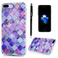 Badalink iPhone 7 Plus Case (5.5") Shockproof Soft TPU Rubber Skin Bumper Case Flexible Easy Grip with 3D Basso-relievo... N36