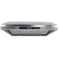 CAVALIERE 30" Under Cabinet / Wall Mounted Stainless Steel Kitchen Range Hood w/Remote Control 900 CFM AP238-PS65-30 N2