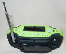 Five-In-One Emergency Solar Crank Orange Radio