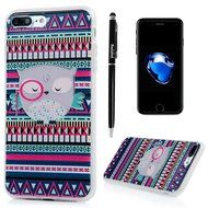 Badalink iPhone 7 Plus Case (5.5") Shockproof Soft TPU Rubber Skin Bumper Case Flexible Easy Grip with 3D Basso-relievo... N39