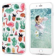 Badalink iPhone 7 Plus Case (5.5") Shockproof Soft TPU Rubber Skin Bumper Case Flexible Easy Grip with 3D Basso-relievo... N42