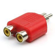 RHX 4x RCA Y Splitter Adapter 2Female to 1Male For Audio Video AV TV Cable Convert