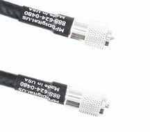 Times Microwave LMR-400 Coax 18 inch Ham or CB Radio Jumper Coaxial UHF VHF HF Cable PL-259 Connectors - Made...