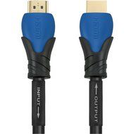 A-tech Series Blue&amp;black - High speed Hdmi Cable 100 Ft with Built-in Signal Booster Metal Black Case,Supports... N2
