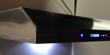 30" Under Cabinet Stainless Steel Range Hood Illuminated Keypad Baffle Filters LED lighting N4