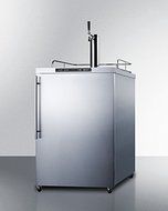 Summit SBC635MOS7HV 24" Outdoor Beer Dispenser with 5.6 cu. ft. Capacity Automatic Defrost Digital Thermostat...