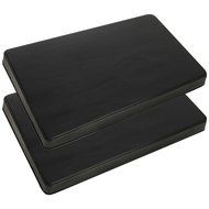 New RANGE KLEEN 572 Rectangle Burner Kovers, 2 pk (Black)