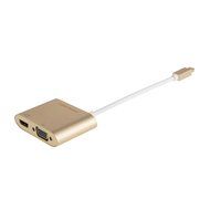 Mini DP to HDMI VGA Adapter, 2-in-1 (Two-In-One) Mini DisplayPort (Thunderbolt compatible) to HDMI/VGA converter... N5