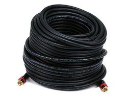 Monoprice 100ft High-quality Coaxial Audio/Video RCA CL2 Rated Cable - RG6/U 75ohm (for S/PDIF, Digital Coax,...