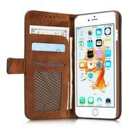 TYoung Retro Style Multi-function Folio Magnetic Wallet Case Cover for iPhone 7, Classic Breathable Artificial... N12