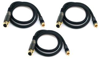 Monoprice 104783 1.5' Premier Series XLR Female to RCA Male 16AWG Cable N24