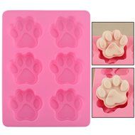 Silicone Mold Foot Prints Dog Pet Paws Paw Animal Shape candy Chocolate DIY Soap Set of 3 N7