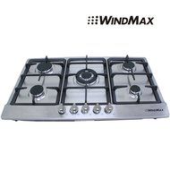 !!!ON SALE NOW!!! 34" Electric Stainless Steel Built-in Kitchen NG/LPG 5 Burner Gas Hob Cooktop
