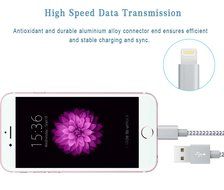 Marchpower(TM), iPhone Charger, 2Pack 6FT Tangle-free Nylon Braided lightning to USB Cable, Quick Data Syncing...