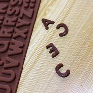 2PK A to Z Letters +Happy Birthday / Numbers /Symbols Mold Chocolate Decorating Silicone Tray (Ships From USA) N3