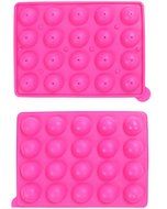 Luniquz 20 Cups Silicone Candy Mold Non-Stick,Reusable Bakeware for Chocolate Lollipop Ice Cube Mould Maker,Heat...