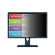 Deltatouch Privacyview PVD2201 Professional 22in LED Privacy Monitor with Integrated 3M Privacy...