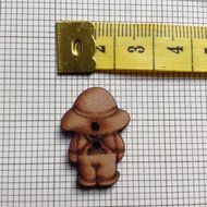 Doll buttons 'Wood of Beauty'